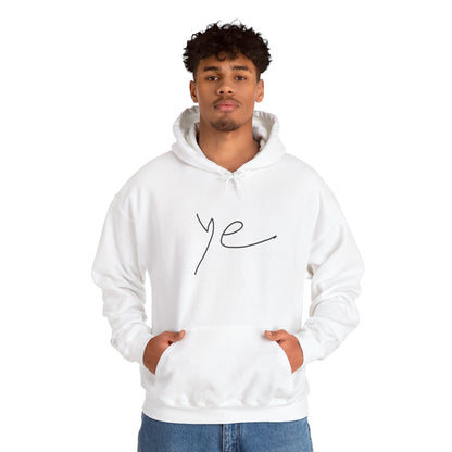 Ye 7BN Minimalist Unisex Hooded Sweatshirt, Casual Streetwear, Gift for Fans, Cozy Layering, Everyday Style, Unique Graphic Hoodie