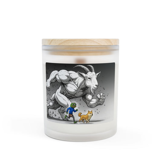 Frosted Glass Candle with Whimsical Goat Design, Hand-Poured Aromatherapy Candle, Unique Home Décor Gift, Eco-Friendly Candle, [...]