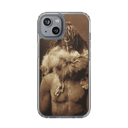 Yei Vintage Art Phone Case, Clear Case, Unique Gift for Art Lovers, Bohemian Style, Customizable Phone Cover, Trendy Accessories