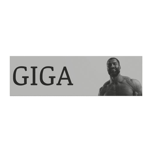 GIGA Car Magnet | Motivational Auto Accessory, Muscle Car Decor, Fitness Fan Gear, Workout Inspiration, Gifts for Him