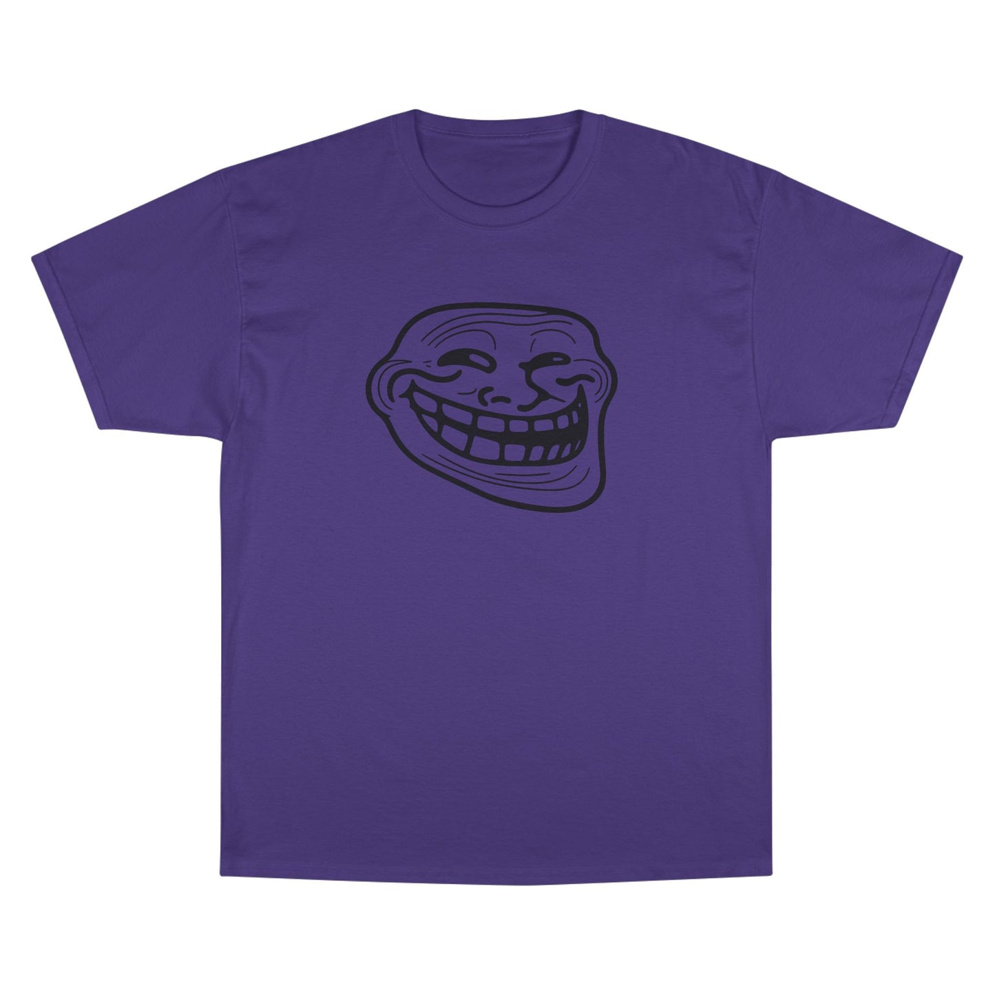 TROLL Funny Meme Champion T-Shirt, Humor Shirt, Gift for Gamers, Casual Wear, Laughing Face Tee, Perfect for Parties