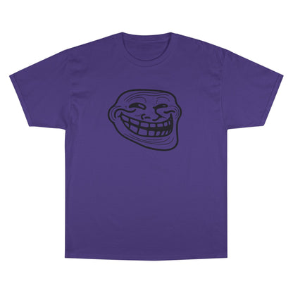 TROLL Funny Meme Champion T-Shirt, Humor Shirt, Gift for Gamers, Casual Wear, Laughing Face Tee, Perfect for Parties