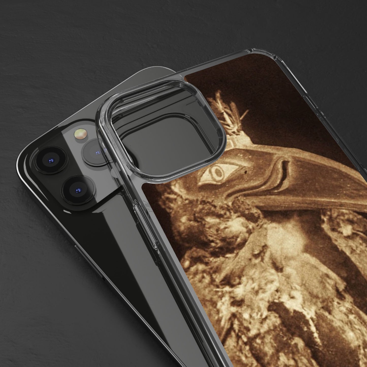 Yei Vintage Bird Design Clear Phone Case, Artistic Phone Accessories, Unique Gift for Nature Lovers, Eco-Friendly Tech Case, Stylish Protection