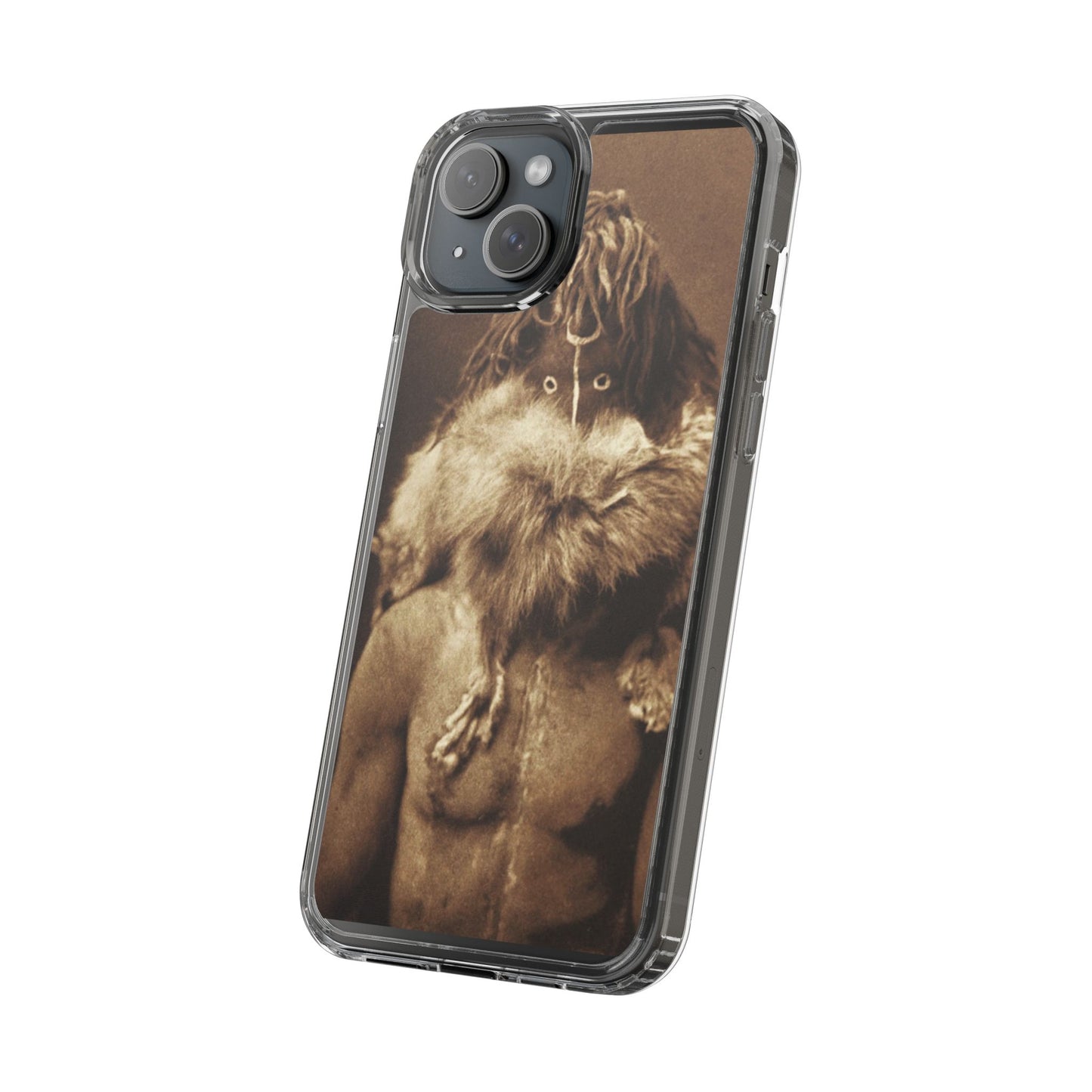 Yei Vintage Art Phone Case, Clear Case, Unique Gift for Art Lovers, Bohemian Style, Customizable Phone Cover, Trendy Accessories
