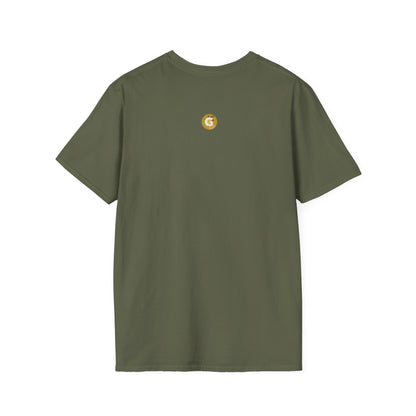 Golden Goat Unisex Softstyle T-Shirt | Cute Goat Tee for Animal Lovers, Birthday Gift, Casual Wear, Farmhouse Decor, Nature Fans