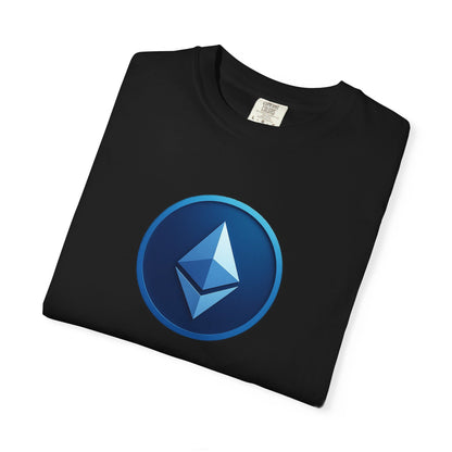 Ethereum Graphic T-Shirt, Unisex Casual Tee, Blockchain Apparel, Gamer Shirt, Crypto Gift, Stylish Streetwear