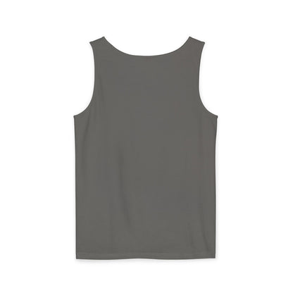 Unisex Garment-Dyed Tank Top with 4NBT Design, Summer Apparel, Casual Wear, Gift for Friends, Individual Expression Top