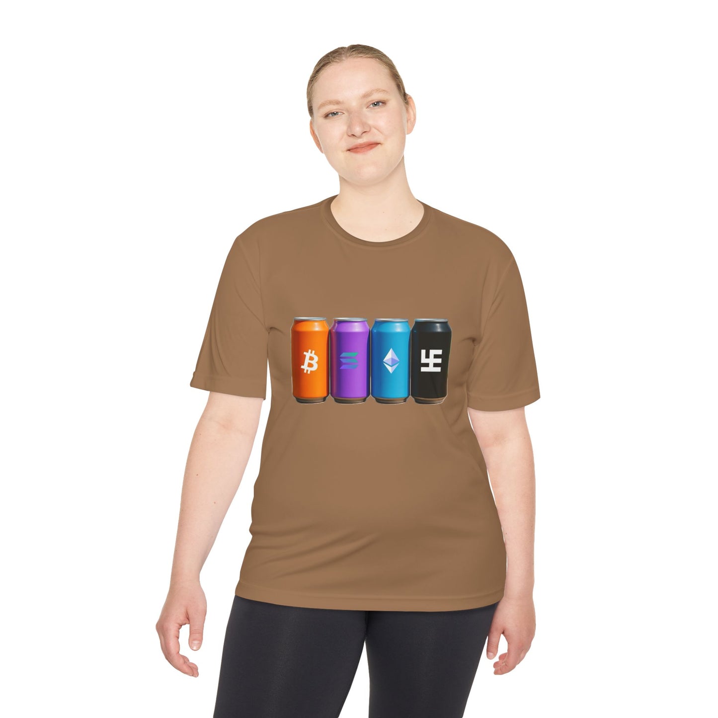 Swasticoin/Crypto Cans Unisex Moisture Wicking Tee, Perfect for Gamers, Crypto Enthusiasts, Gift for Tech Lovers, Casual Wear, Sports Shirt