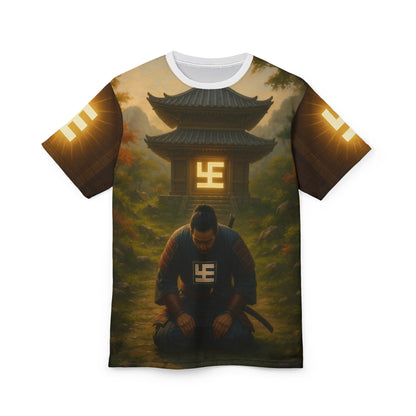 9gy YZY Swaticoin Samurai Aesthetic Unisex Tee, Unique Graphic Shirt, Japanese Culture Apparel, Statement Fashion, Gift for Anime Lovers