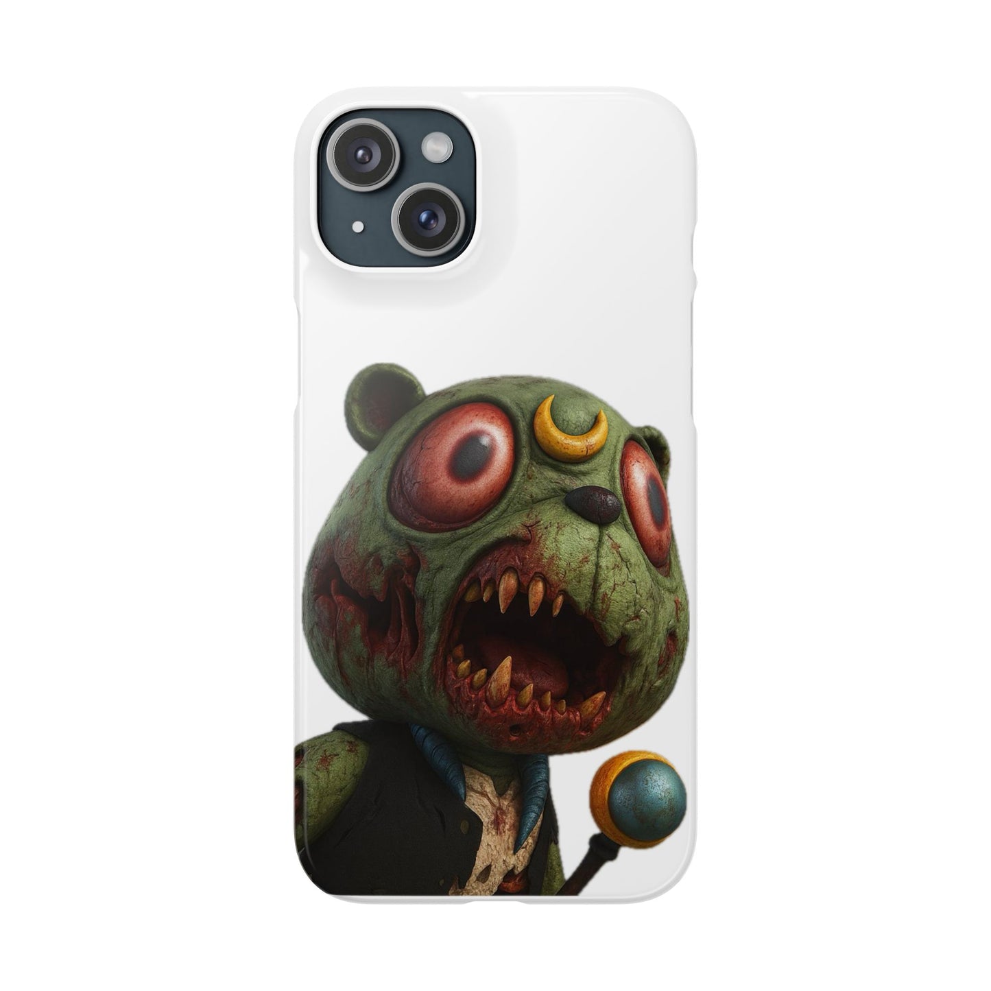 4NBT Zombie Bear Phone Case, Horror Snap Case, Cute but Spooky Accessory, Gift for Halloween, Unique Phone Cover