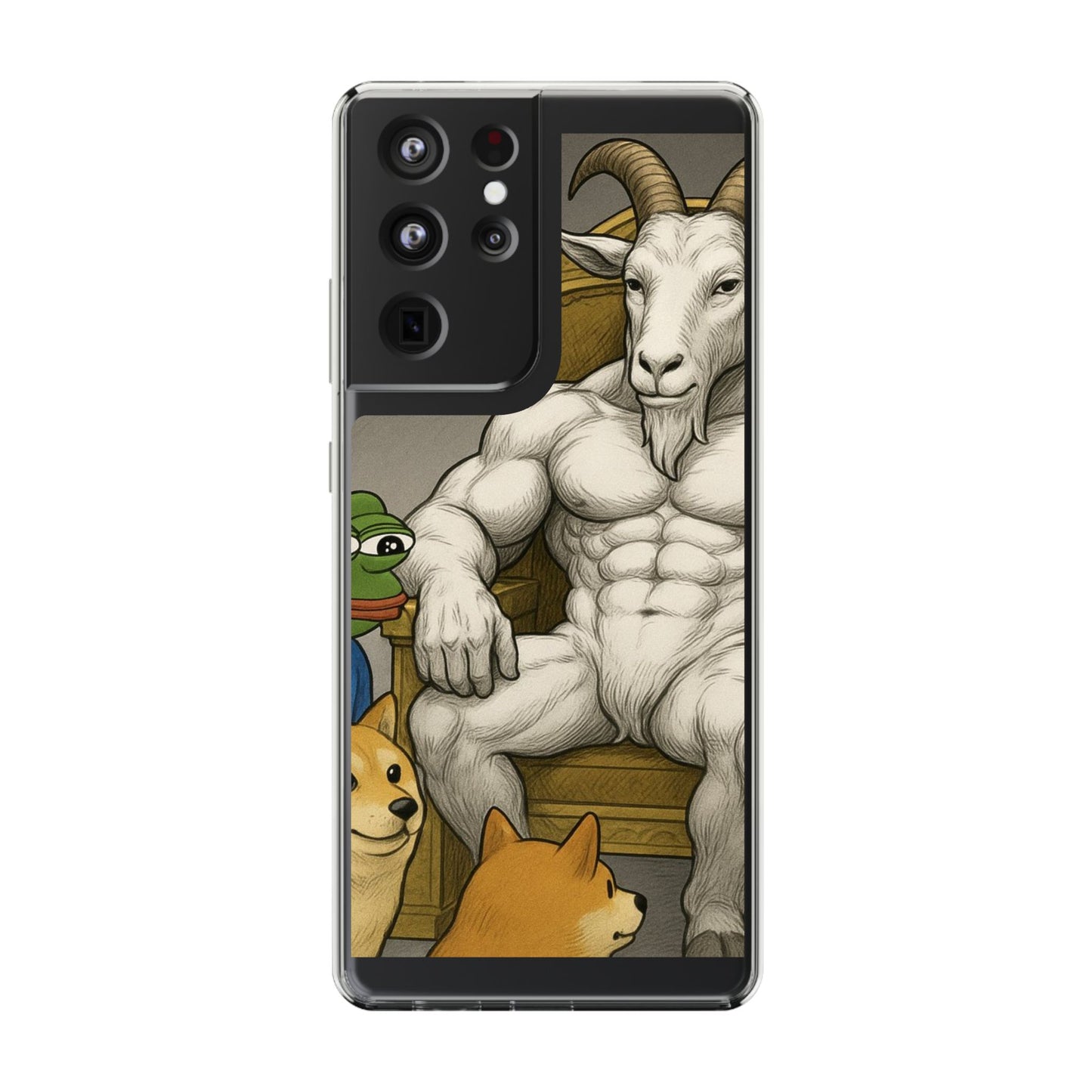 Whimsical Clear Phone Cases with Goat Design - Perfect Gift for Animal Lovers, Unique Phone Accessories, Fun Cell Phone Cases, Quirky [...]