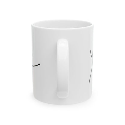 Ye 7BN Personalized Ceramic Mug, Coffee Cup, Gift for Friends, Custom Message Mug, Cute Drinkware, Unique Kitchen Decor