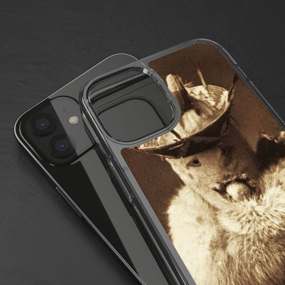 Yei Vintage Cat Photography Phone Case, Clear Cases, Unique Gift for Cat Lovers, Phone Accessory, Stylish Tech Gear, Animal Art