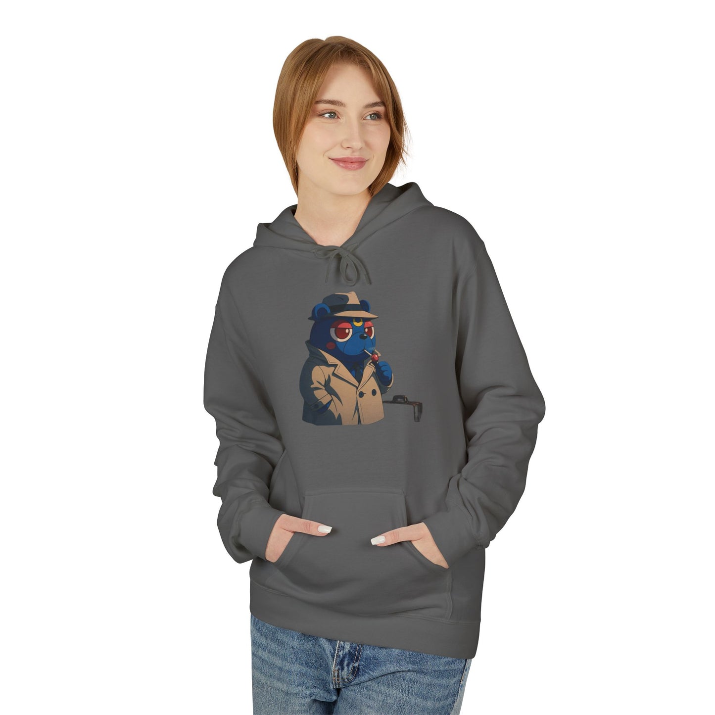 4NBT Fleece Hoodie with Fun Graphic, Cool Streetwear, Unisex Apparel, Unique Gift for Gamers, Trendy Layering Piece