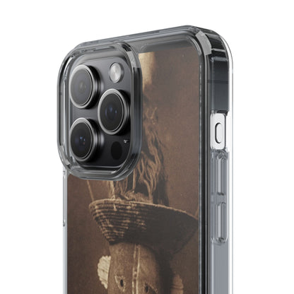 Yei Vintage Ethnic Clear Phone Case, Unique Phone Protector, Bohemian iPhone Case, Artistic Clear Cover, Cultural Phone Accessory