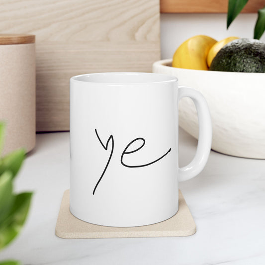 Ye 7BN Personalized Ceramic Mug, Coffee Cup, Gift for Friends, Custom Message Mug, Cute Drinkware, Unique Kitchen Decor
