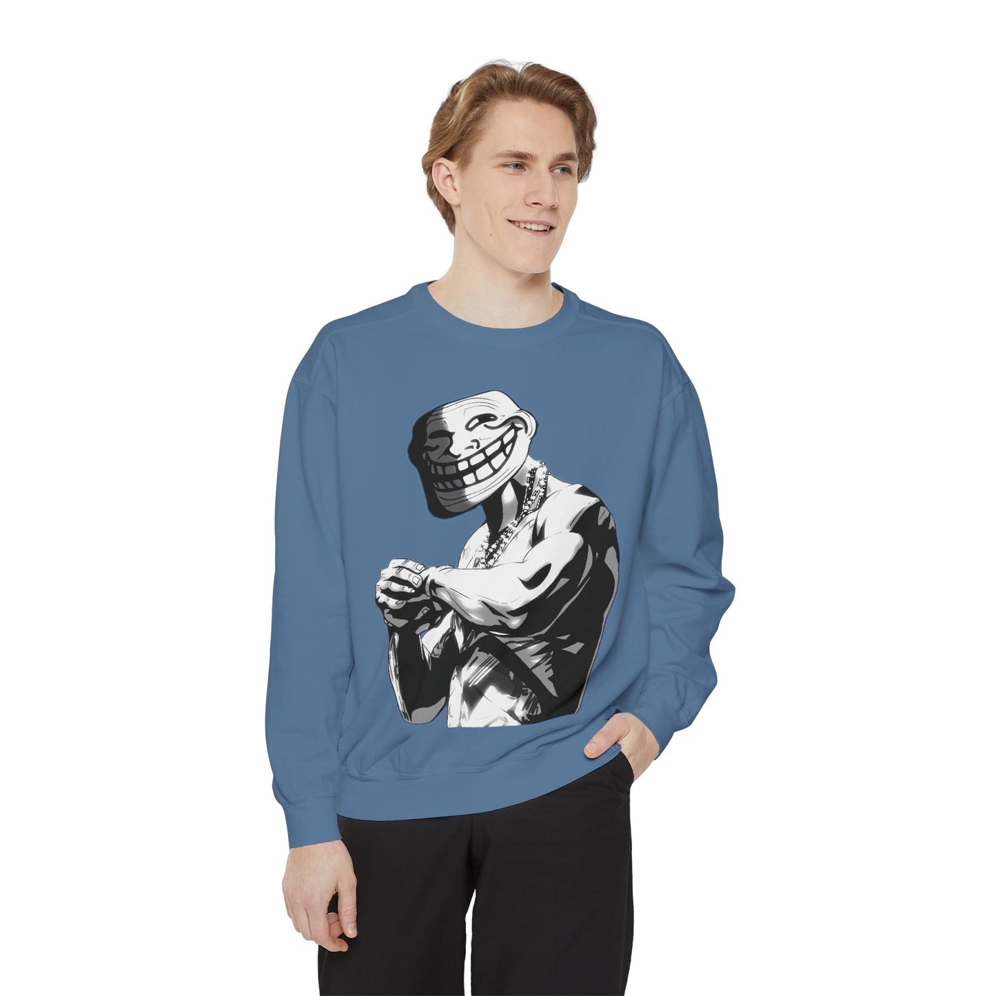 TROLL Stylish Unisex Sweatshirt with Playful Graphic, Trendy Streetwear, Cozy and Casual, Perfect Gift for Any Occasion, Unique Art Design