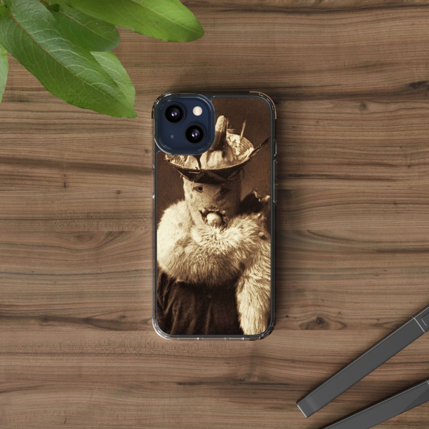 Yei Vintage Cat Photography Phone Case, Clear Cases, Unique Gift for Cat Lovers, Phone Accessory, Stylish Tech Gear, Animal Art