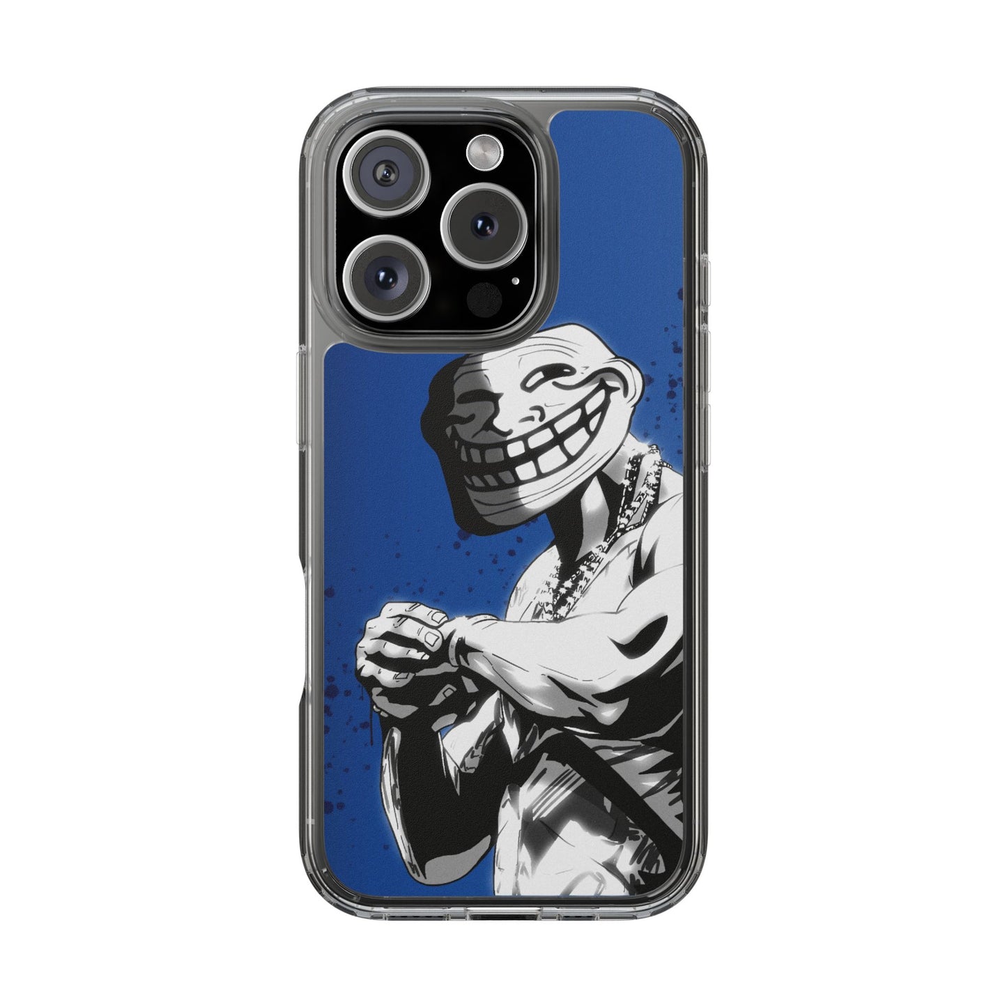 TROLL Clear Cases with Bold Graphic Design, Awesome Phone Accessories, Unique Gifts, Cartoon Phone Covers, Trendy Tech Gear