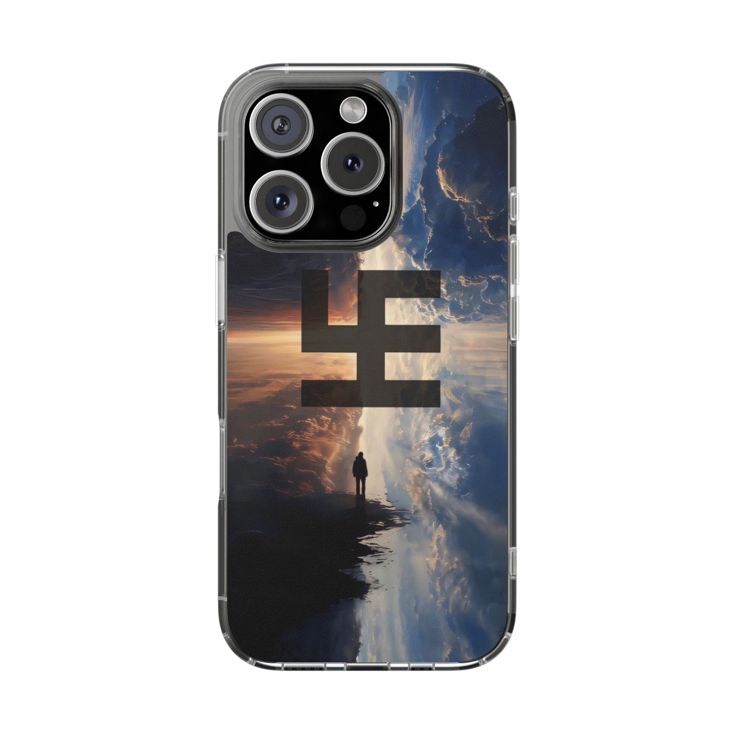 Swasticoin Nature-Themed Clear Phone Case, Unique Phone Cover with Scenic Design, Eco-Friendly Protection, Gift for Travelers, Custom Phone Accessory