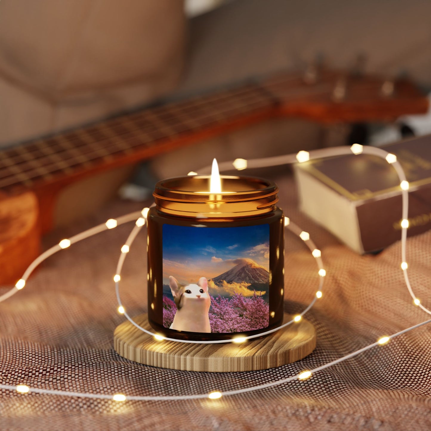POPCAT Charming Scented Soy Candle, Cozy Ambiance, Candle Gift, Home Decor, Relaxation, Aromatherapy