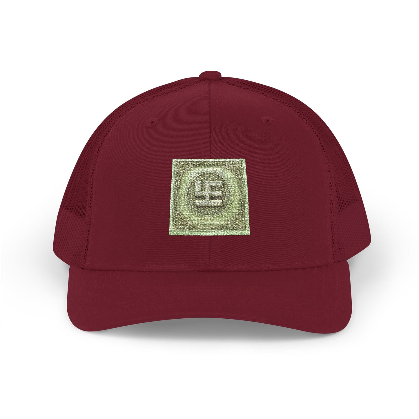 Swasticoin Sparkling Embroidered Snapback Trucker Cap, Stylish Outdoor Hat, Unique Gift for Holidays, Casual Wear, Fashion Accessory