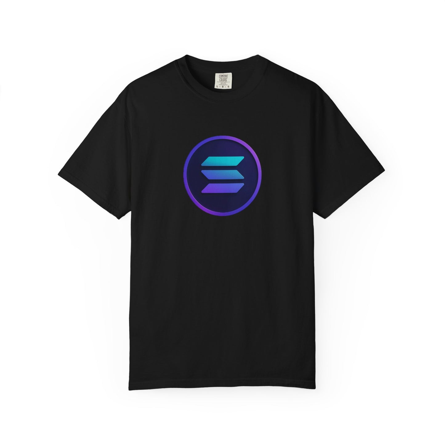 Solana Stylish Garment-Dyed T-Shirt with Colorful Logo, Trendy Graphic Tee, Casual Wear, Everyday Comfort, Perfect Gift Idea