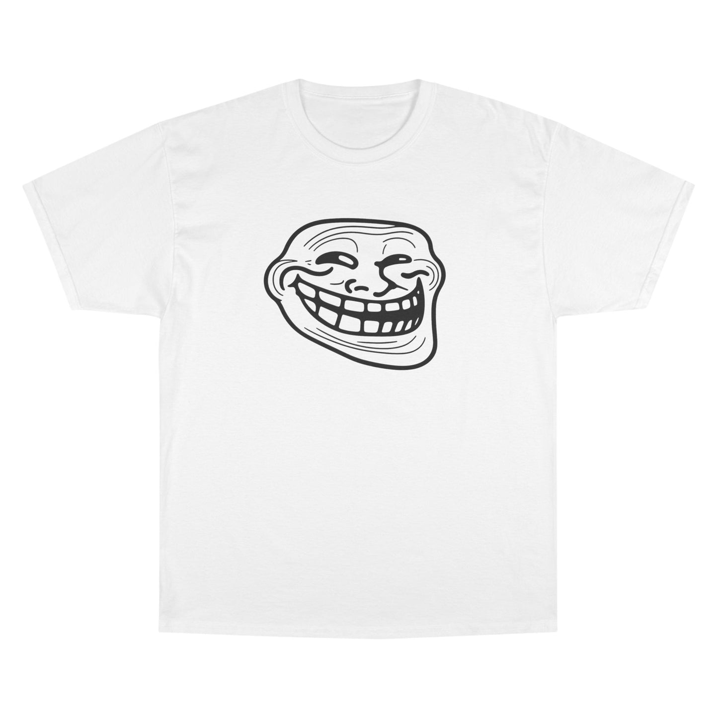 TROLL Funny Meme Champion T-Shirt, Humor Shirt, Gift for Gamers, Casual Wear, Laughing Face Tee, Perfect for Parties