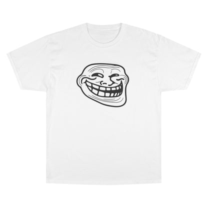 TROLL Funny Meme Champion T-Shirt, Humor Shirt, Gift for Gamers, Casual Wear, Laughing Face Tee, Perfect for Parties