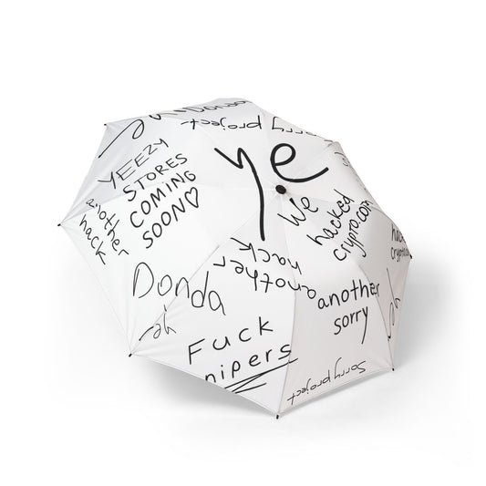Ye 7BN Trendy Graphic Umbrella for Rainy Days, Unique Design, Gift for Music Lovers, Fashionable Rain Gear, Streetwear Accessory