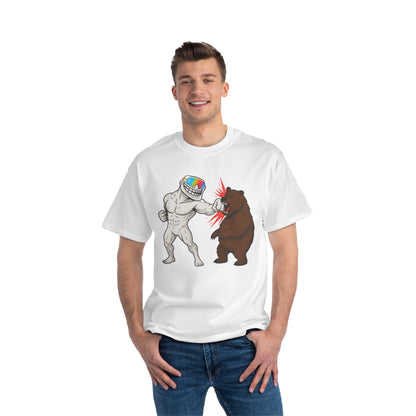 Troll Bold Graphic Short-Sleeve T-Shirt featuring Cartoon Conflict, Fun Gift for Friends, Casual Wear, Festival Attire, Unique Statement [...]