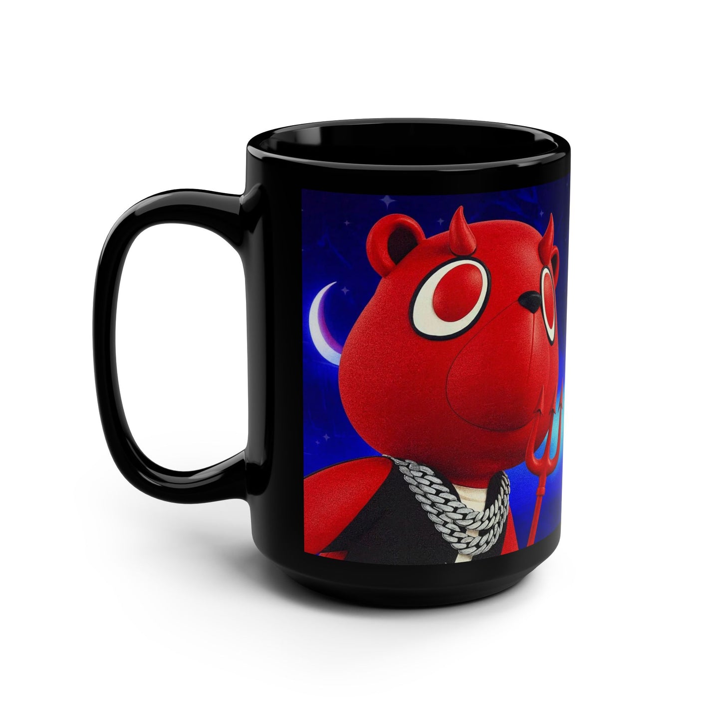 4NBT Stylish Black Mug, Animal-Themed Coffee Cup, Unique Gift for Friends, Funny Mug for Tea Lovers, Great for Birthdays & Celebrations