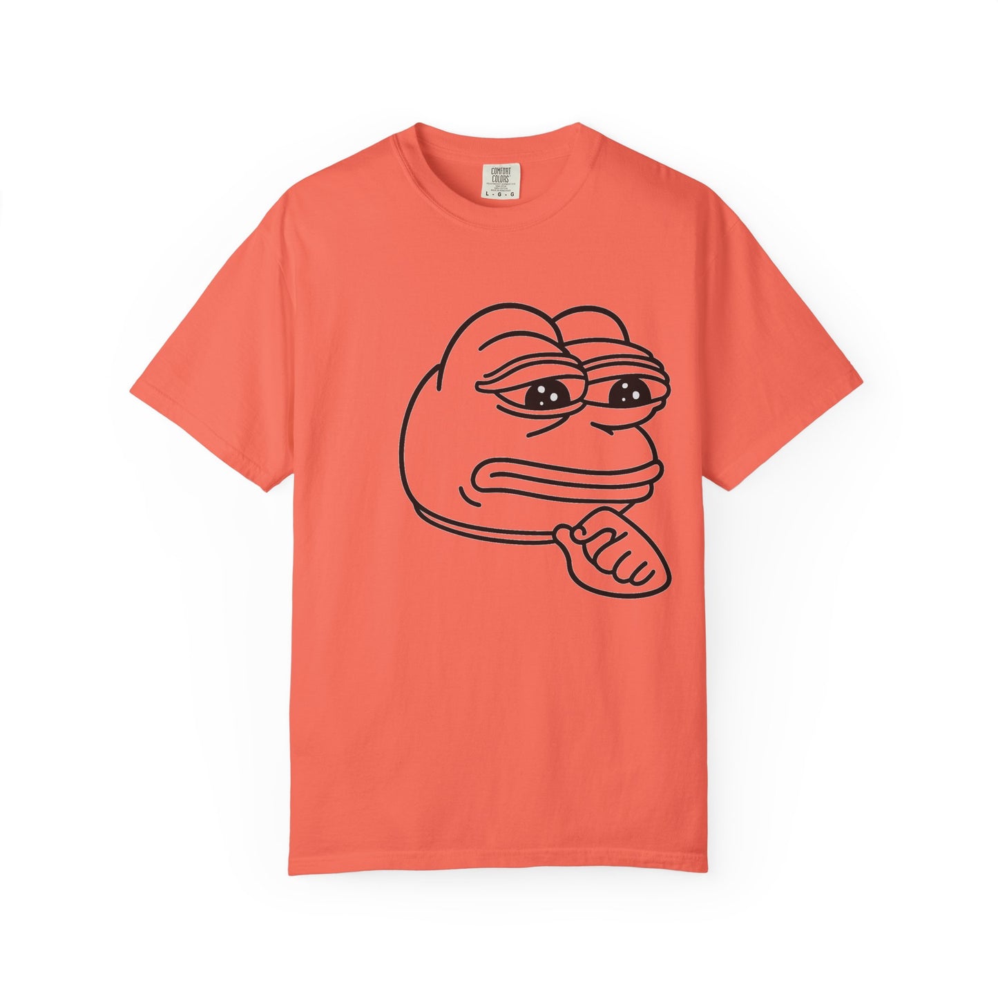 Thoughtful Pepe Unisex T-Shirt, Funny Graphic Tee, Gift for Friends, Casual Wear, Meme Inspired Fashion