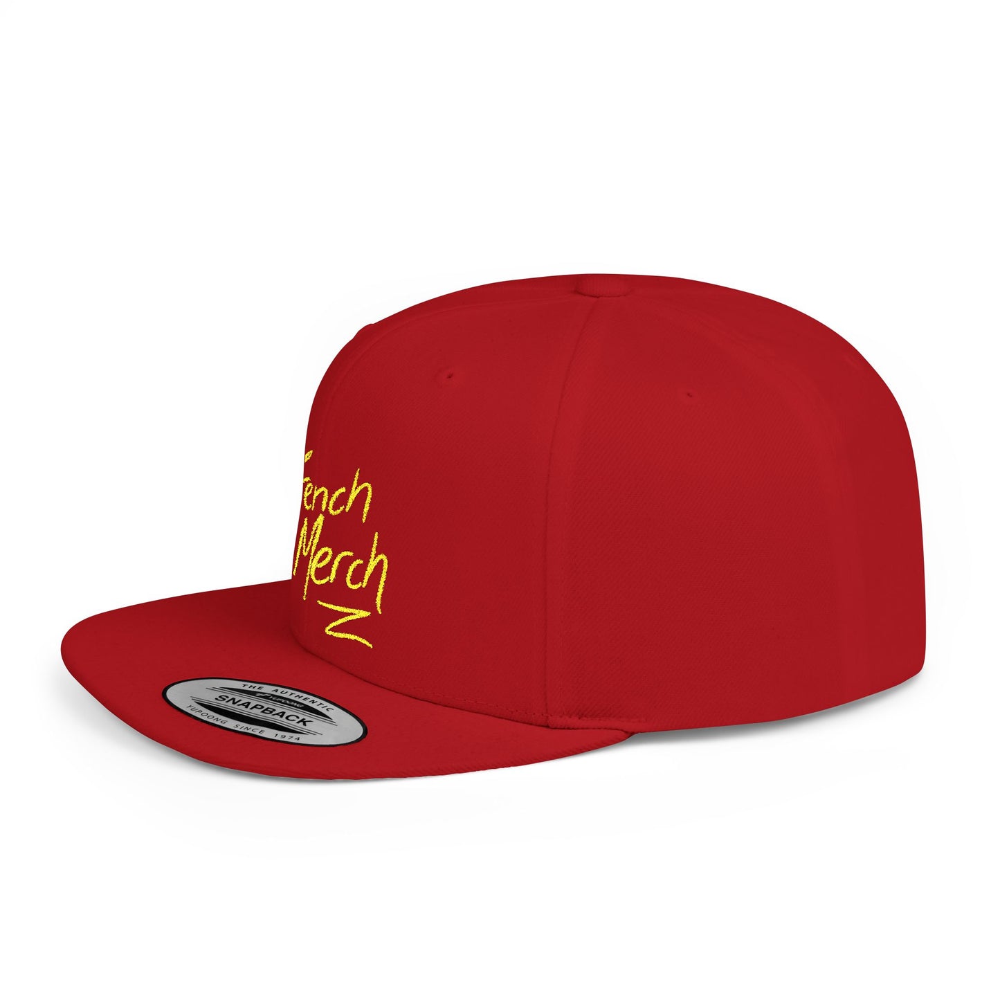 Trench Merch Trendy Flat Bill Snapback Hat, Cool Streetwear Cap for Casual Outings, Outdoor Events, Festivals, Unique Gift for Hip-Hop Fans