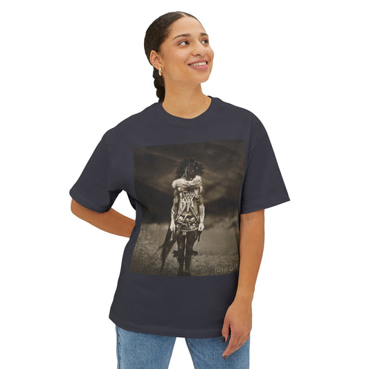 Yei Inspired Unisex Oversized Boxy Tee, Casual Streetwear Shirt, Gift for Art Lovers, Retro Graphic T-shirt, Chill Vibe Apparel