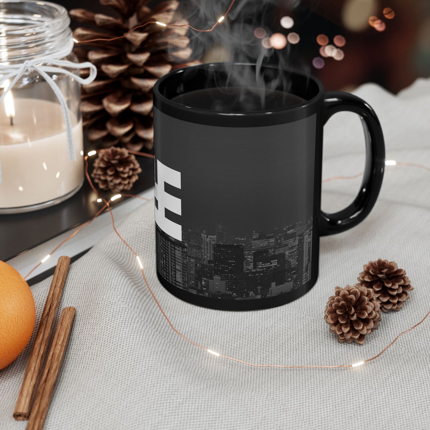 Swasticoin Sleek Urban Coffee Mug | Ideal Gift for Coffee Lovers, Perfect for Home, Office, Birthdays, Holidays, Customizable Designs