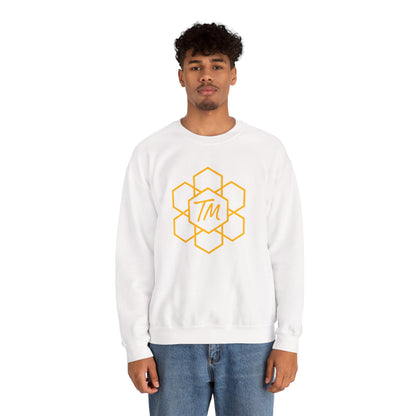 Trench Merch Stylish Honeycomb Crewneck Sweatshirt, Cozy Unisex Sweatshirt, Casual Fall Apparel, Gift for Honey Lovers, Trendy Weekend Wear