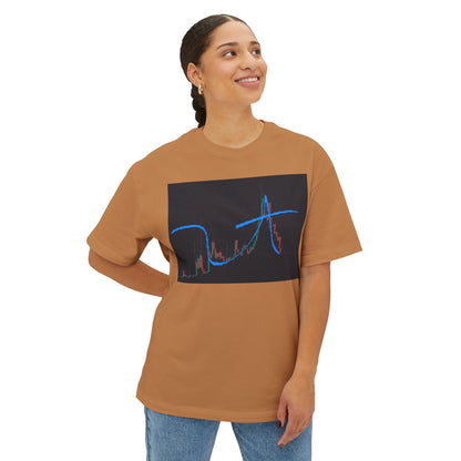 @ye Stylish Unisex Oversized Boxy Tee with Trendy Graph Design, Casual Fashion Tee, Streetwear Top, Comfortable Everyday Wear, Gift for Friends