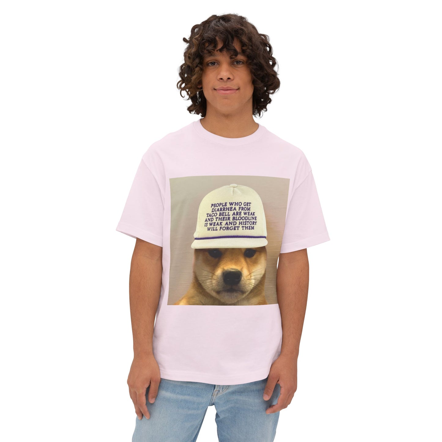 WIF Humorous Dog-Themed Oversized Tee, Casual Graphic Shirt, Gift for Pet Lovers, Funny T-Shirt, Unisex Boxy Tee