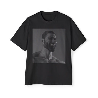 GIGA Men's Heavy Oversized Tee | Casual Streetwear Shirt, Graphic Tee, Gift for Him, Unisex Style, Trendy Apparel
