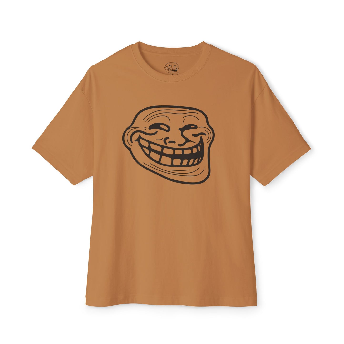TROLL Funny Graphic Tee, Unisex Oversized Boxy Tee with Troll Face Design, Casual Wear, Gift for Friends, Humor Shirt, Comfortable Everyday Wear