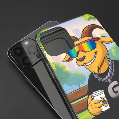 Vibrant Goat Clear Phone Case, Fun Smartphone Cover, Animal Lover Gift, Stylish Tech Accessory, Unique Phone Protection