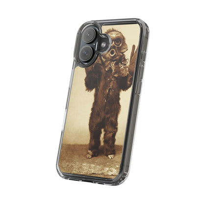 Yei Vintage Monster Clear Phone Case, Unique Phone Cover, Halloween Gift, Retro Style Case, Fun Accessories