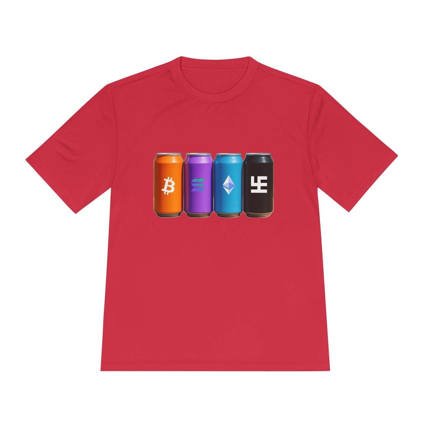Swasticoin/Crypto Cans Unisex Moisture Wicking Tee, Perfect for Gamers, Crypto Enthusiasts, Gift for Tech Lovers, Casual Wear, Sports Shirt