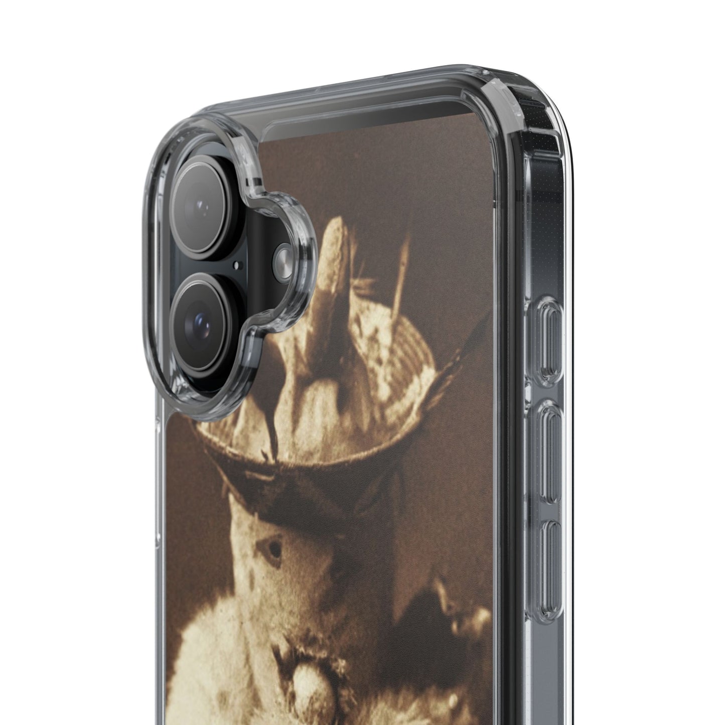 Yei Vintage Cat Photography Phone Case, Clear Cases, Unique Gift for Cat Lovers, Phone Accessory, Stylish Tech Gear, Animal Art