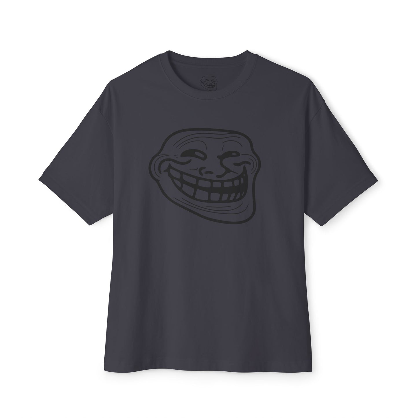 TROLL Funny Graphic Tee, Unisex Oversized Boxy Tee with Troll Face Design, Casual Wear, Gift for Friends, Humor Shirt, Comfortable Everyday Wear