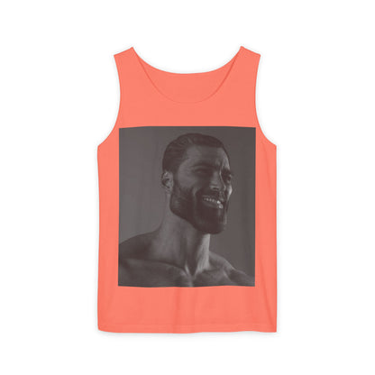 GIGA Unisex Garment-Dyed Tank Top, Summer Apparel, Funny Graphic Tee, Workout Wear, Unique Gift Idea, Casual Outfit