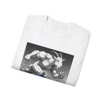 Epic Goat Chase Unisex Tee, Art Tee, Graphic Shirt, Gift for Animal Lovers, Funny T-Shirt, Cartoon Art Tee