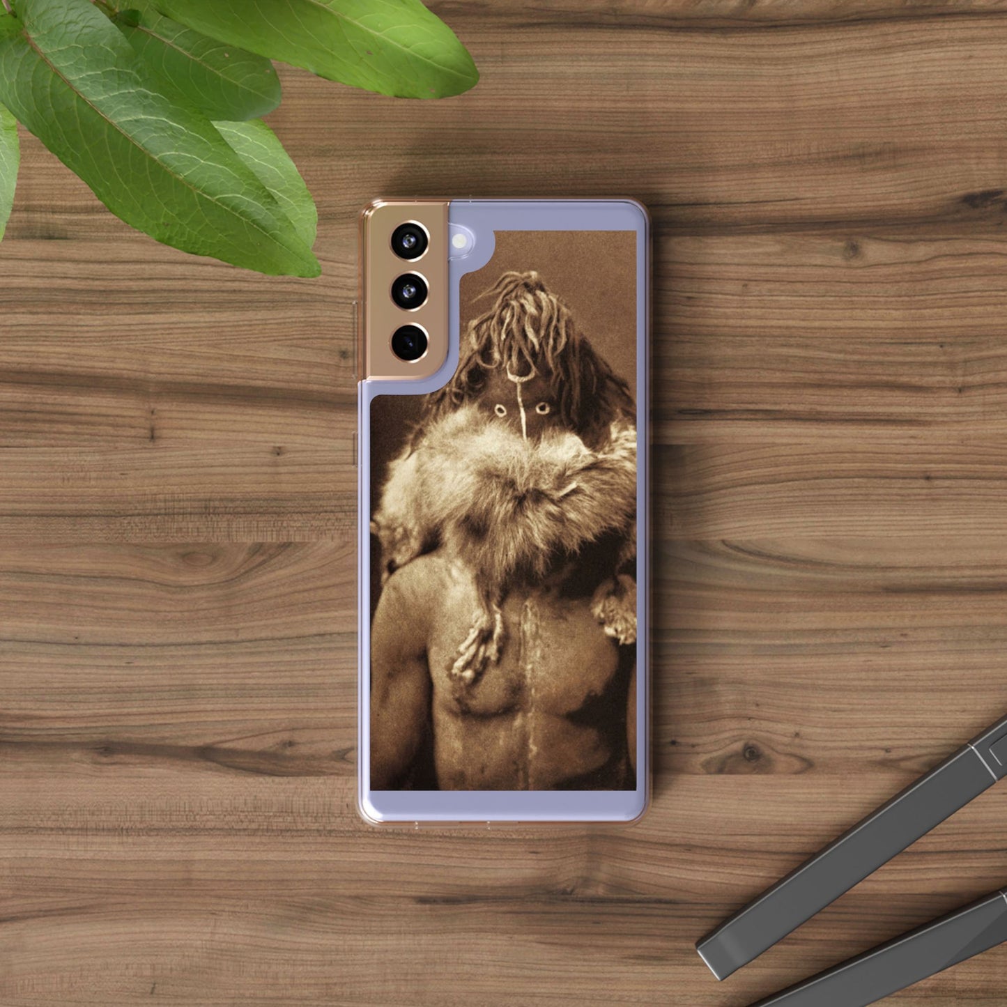 Yei Vintage Art Phone Case, Clear Case, Unique Gift for Art Lovers, Bohemian Style, Customizable Phone Cover, Trendy Accessories