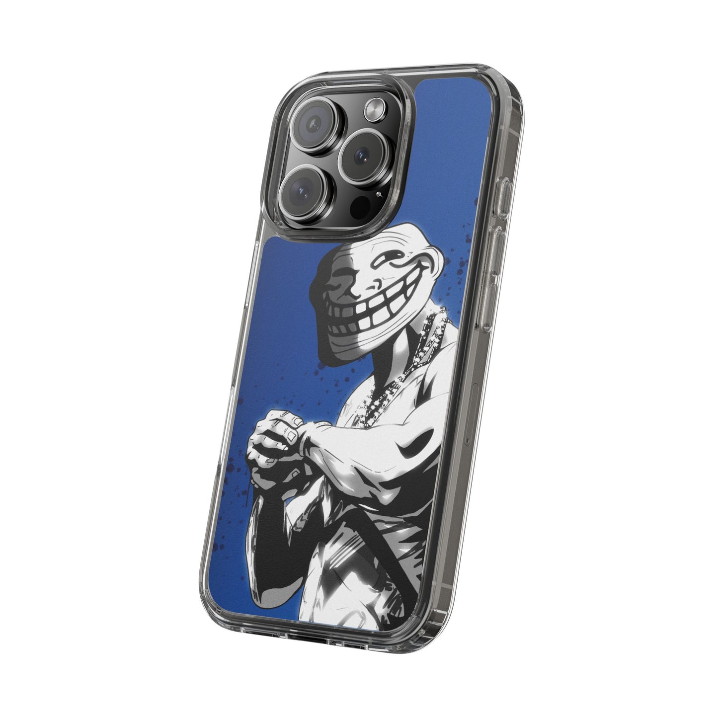TROLL Clear Cases with Bold Graphic Design, Awesome Phone Accessories, Unique Gifts, Cartoon Phone Covers, Trendy Tech Gear